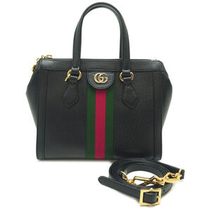 Gucci Ophidia GG Small Women's Handbag 547551 Leather Black